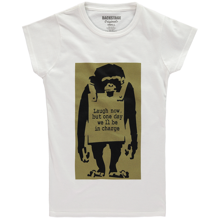Banksy Laugh Now Women's T-shirt
