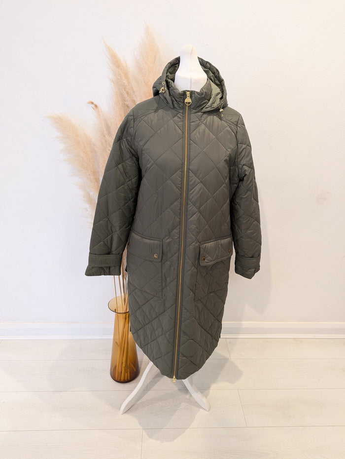 Barbour Khaki Puffa Coast Size 14
