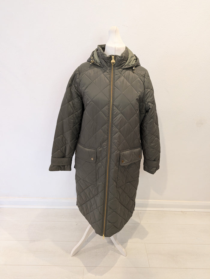 Barbour Khaki Puffa Coast Size 14