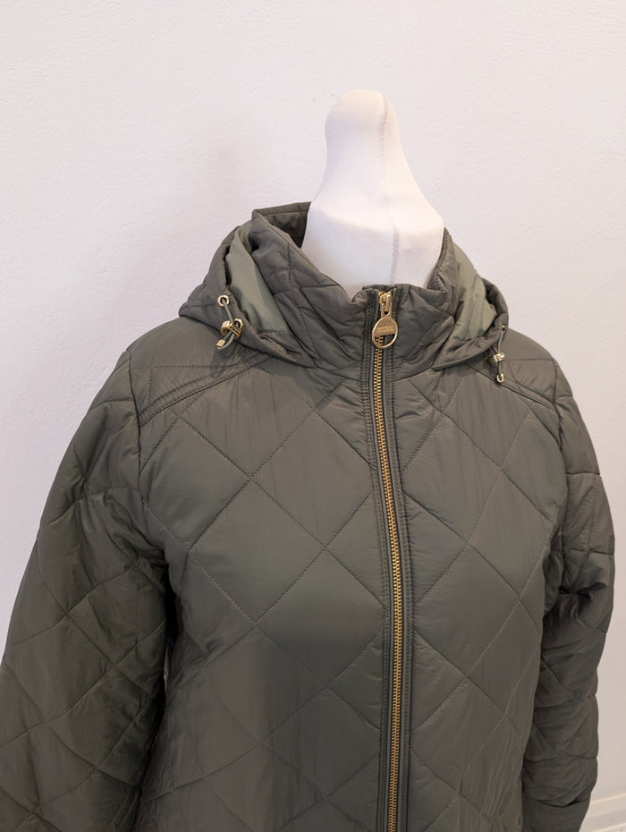 Barbour Khaki Puffa Coast Size 14