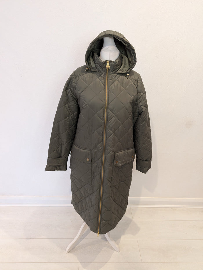 Barbour Khaki Puffa Coast Size 14