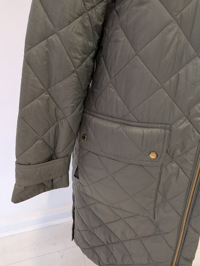 Barbour Khaki Puffa Coast Size 14