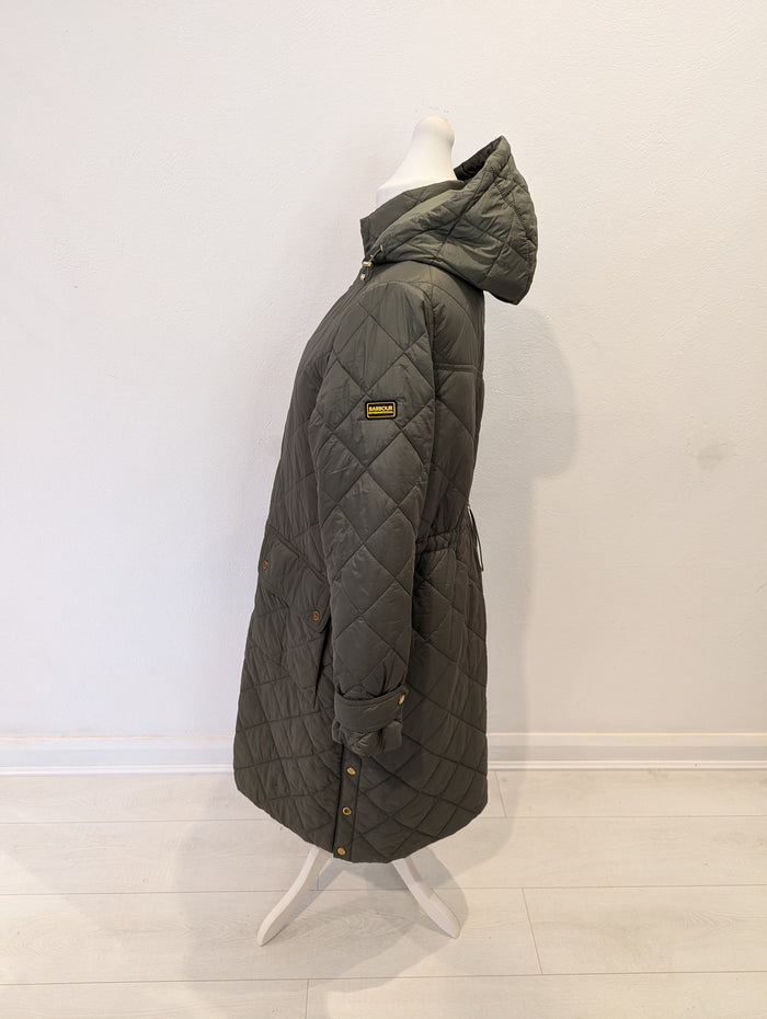 Barbour Khaki Puffa Coast Size 14