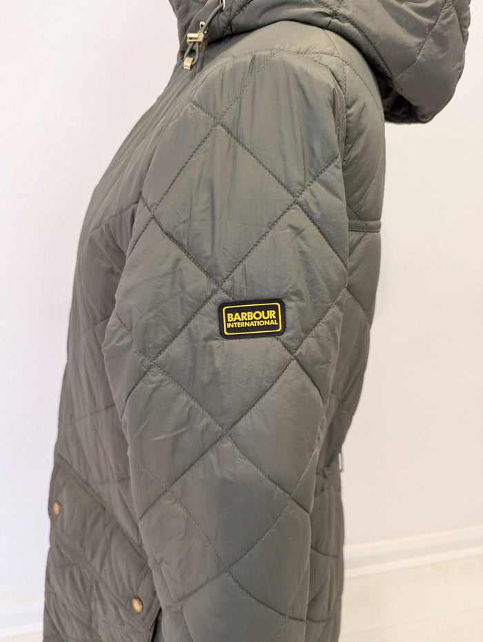 Barbour Khaki Puffa Coast Size 14