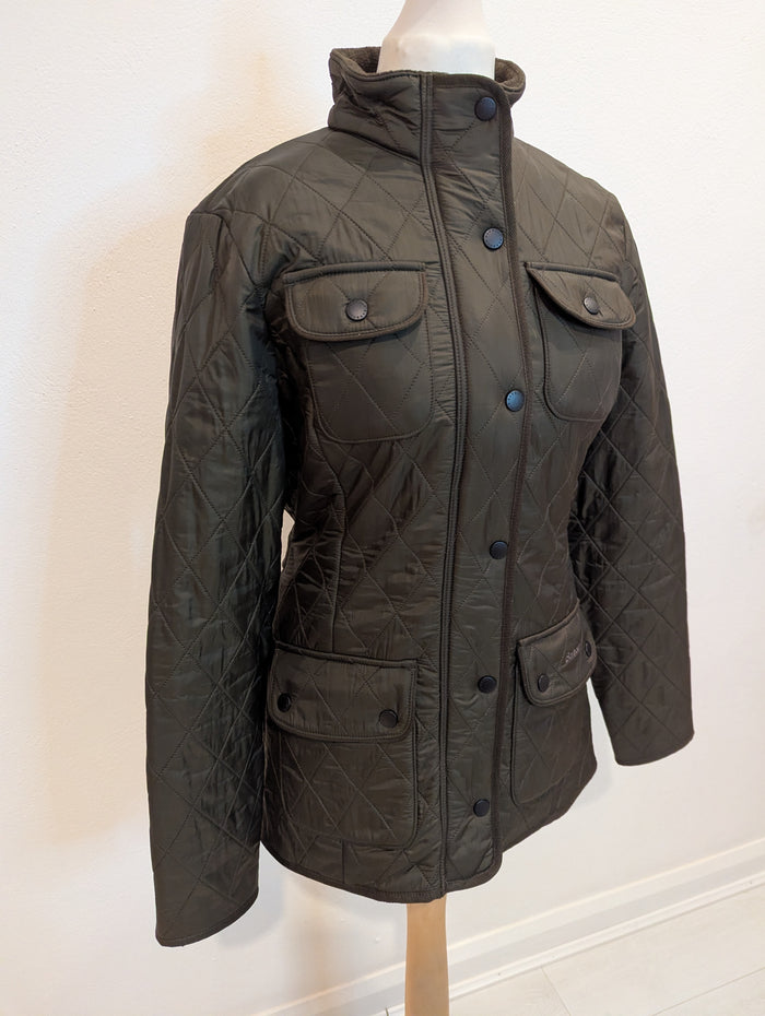 Barbour khaki quilted jacket 8
