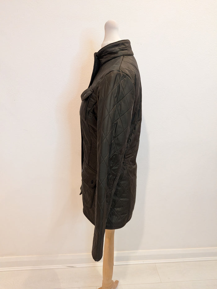 Barbour khaki quilted jacket 8