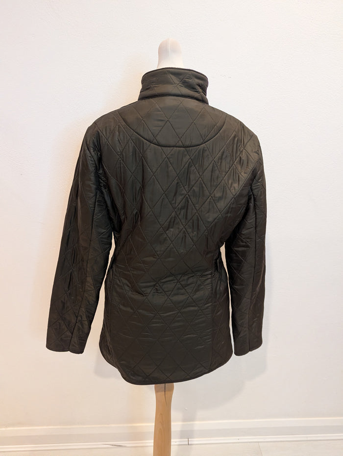 Barbour khaki quilted jacket 8