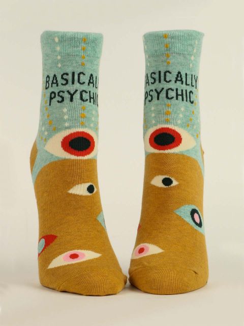 Basically Psychic W-Ankle Socks BLUEQ