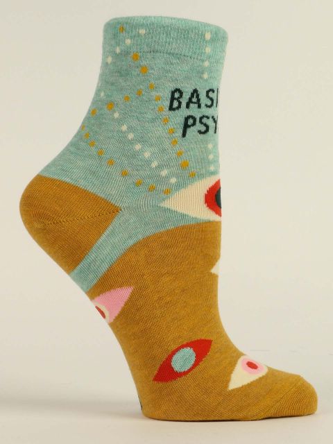 Basically Psychic W-Ankle Socks BLUEQ