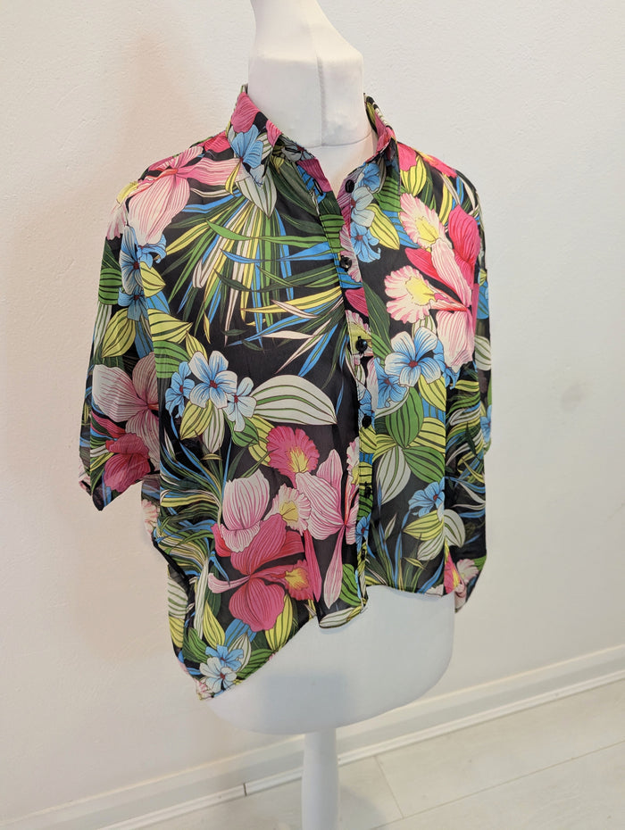 Be Beau Sheer Floral Shirt 12