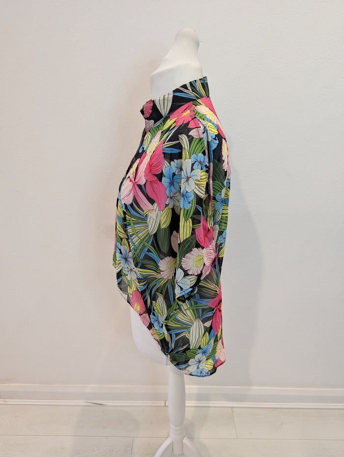 Be Beau Sheer Floral Shirt 12