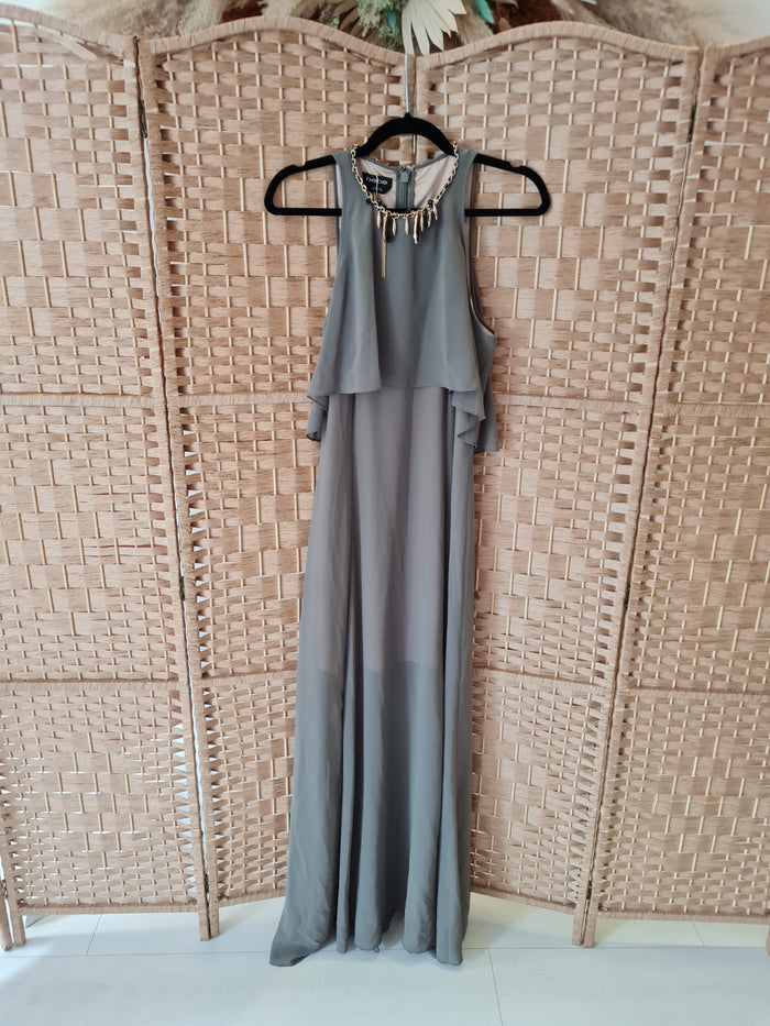 BEBE khaki embellished maxi 8/10