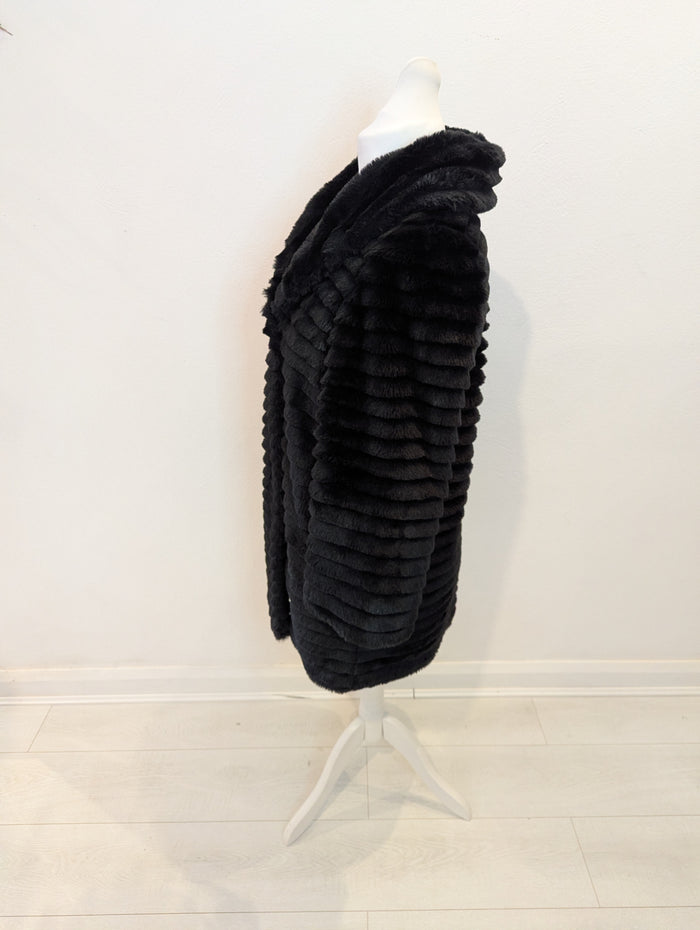 BiBA Black Faux Fur Coat 12