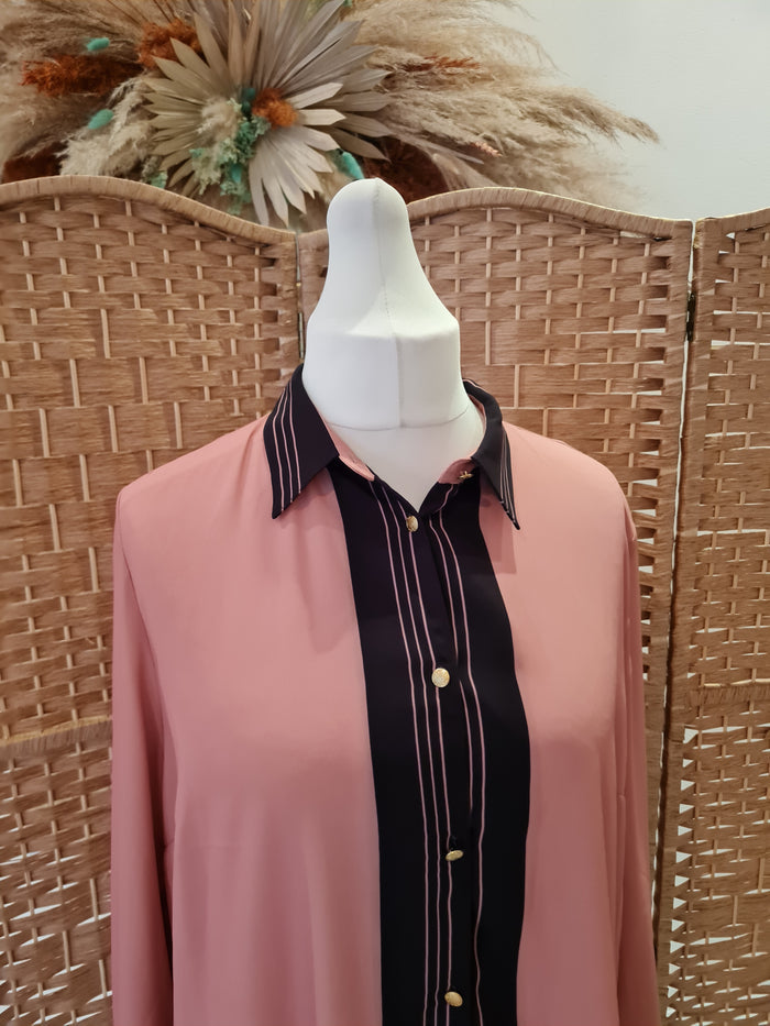Biba pink lily Shirt 16 RRP £80