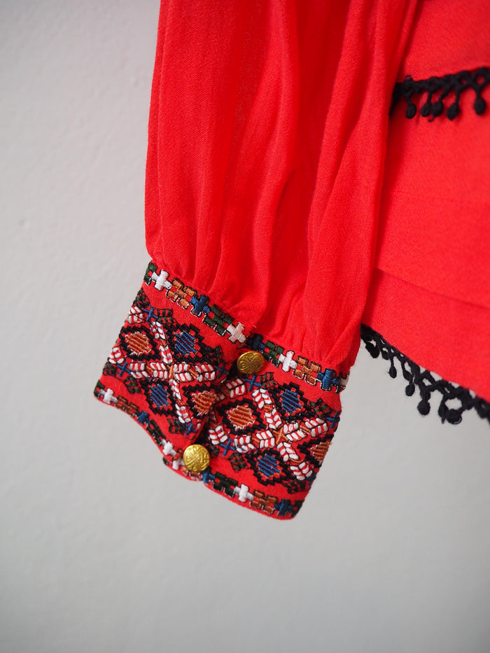 BIBA Red Embroidery Top 10