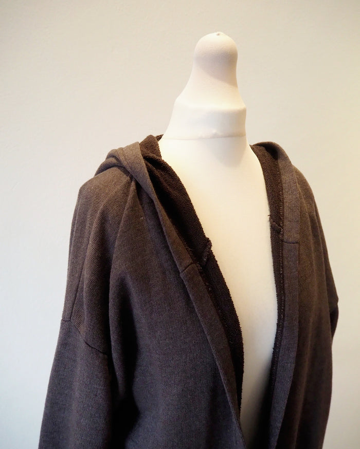 Billi Brown Long Back Detail Cardigan M