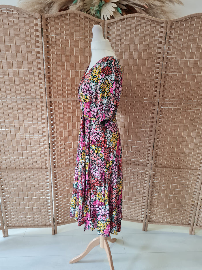 Billie & Blossom Pink Floral Dress 12 RRP £35