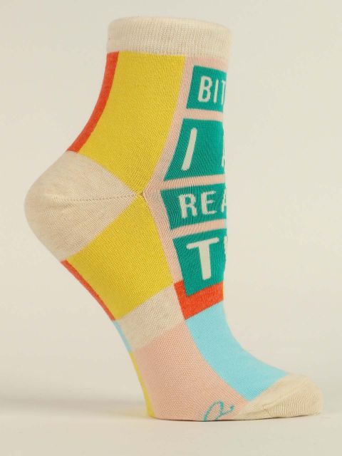 Bitch, I am Reality Tv W-Ankle Socks BLUEQ