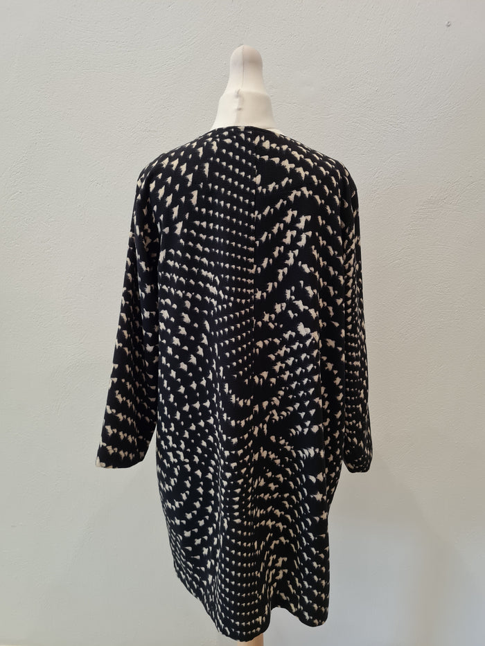 Bitte Kai Rand Black & cream longline Coatigan XS