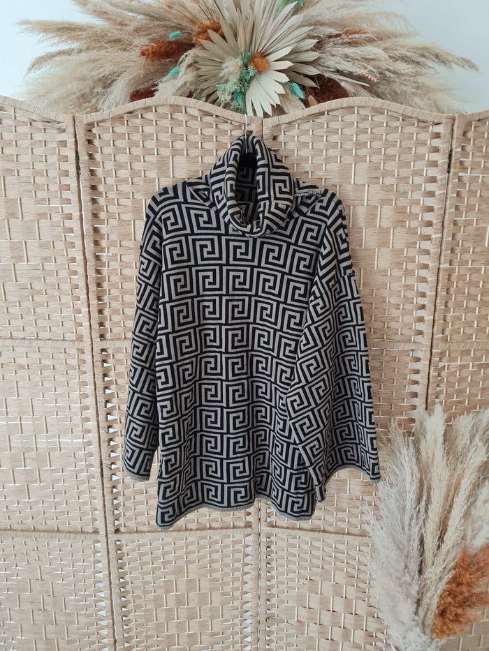 Black/Brown jumper dress M