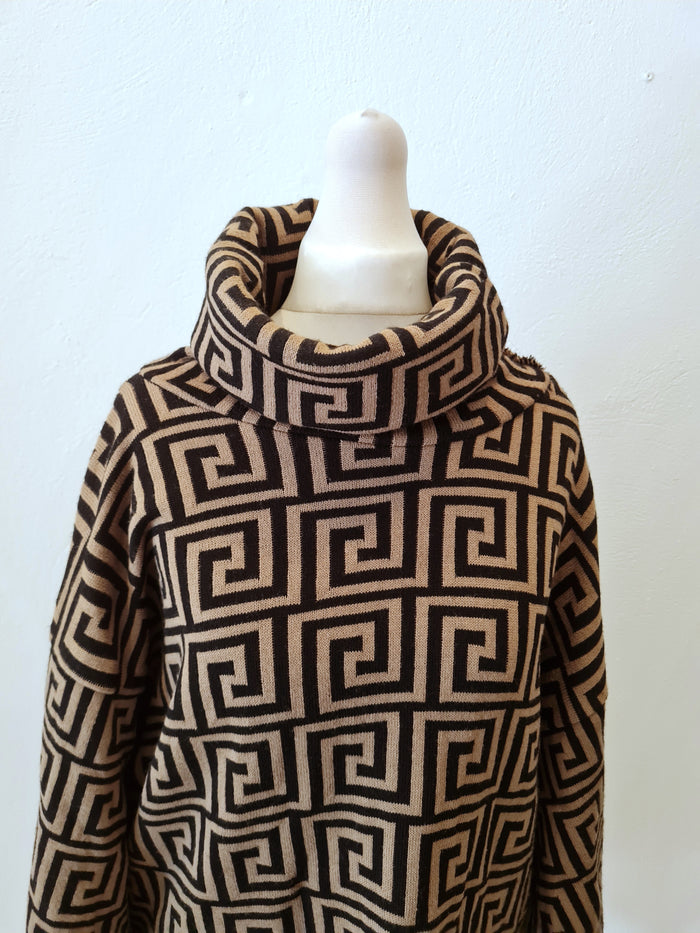 Black/Brown jumper dress M