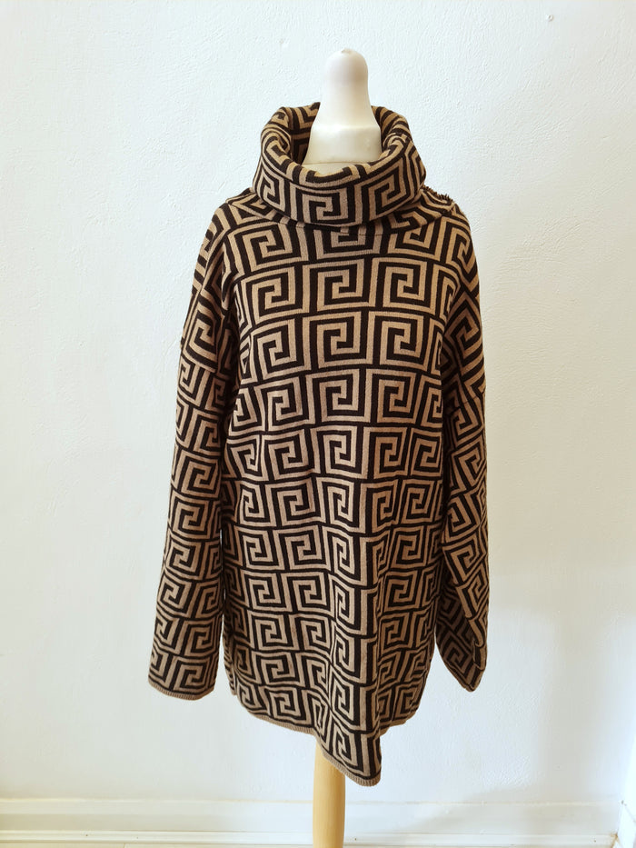 Black/Brown jumper dress M
