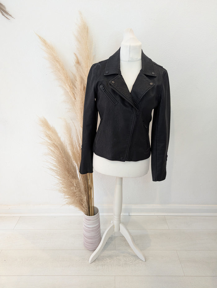 Blank NYC Pleather Biker Jacket L