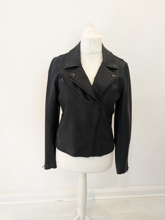 Blank NYC Pleather Biker Jacket L