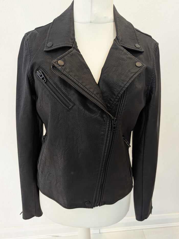Blank NYC Pleather Biker Jacket L