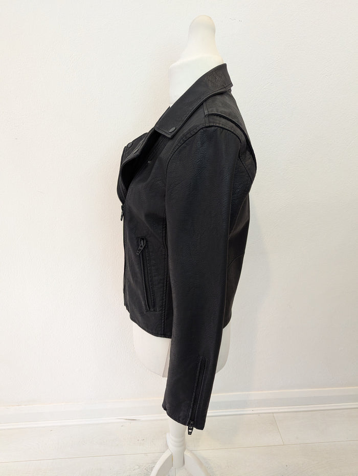 Blank NYC Pleather Biker Jacket L