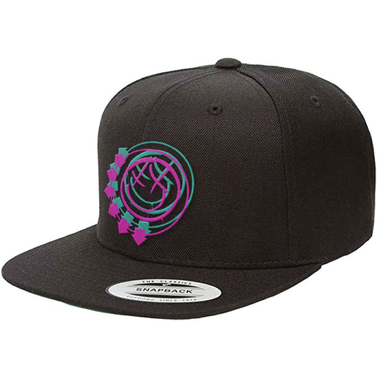 Blink 182 Unisex Snapback Cap - Double Six Arrow Smiley Rock Off