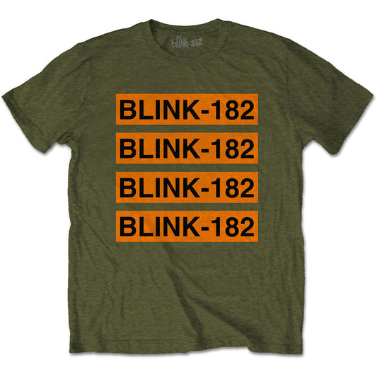 Blink 182 Unisex T-Shirt - Logo Repeat Rock Off