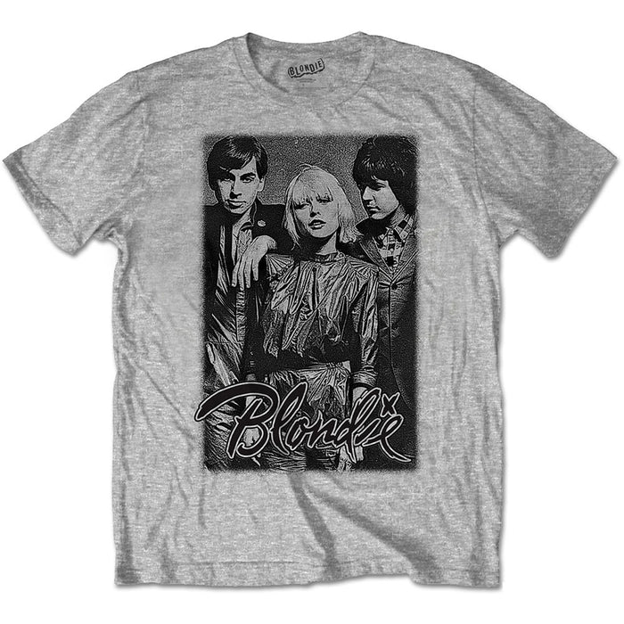 Blondie Band Promo Grey T-shirt Rock Off