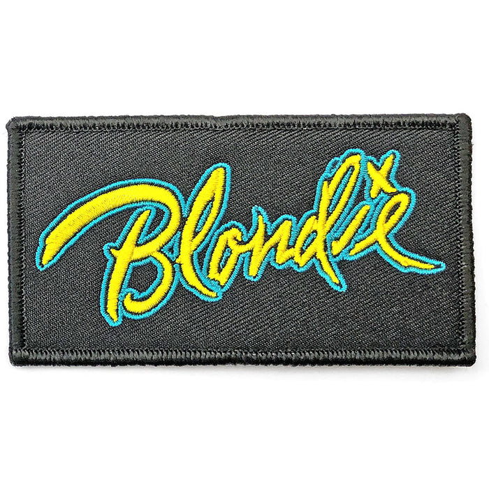 Blondie Mini Woven Patch: Blondie Logo Rock Off