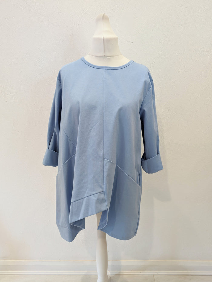 Blue Bobbin Pocket Front Top