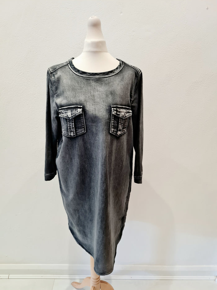 Bluedaze grey denim dress 12/14