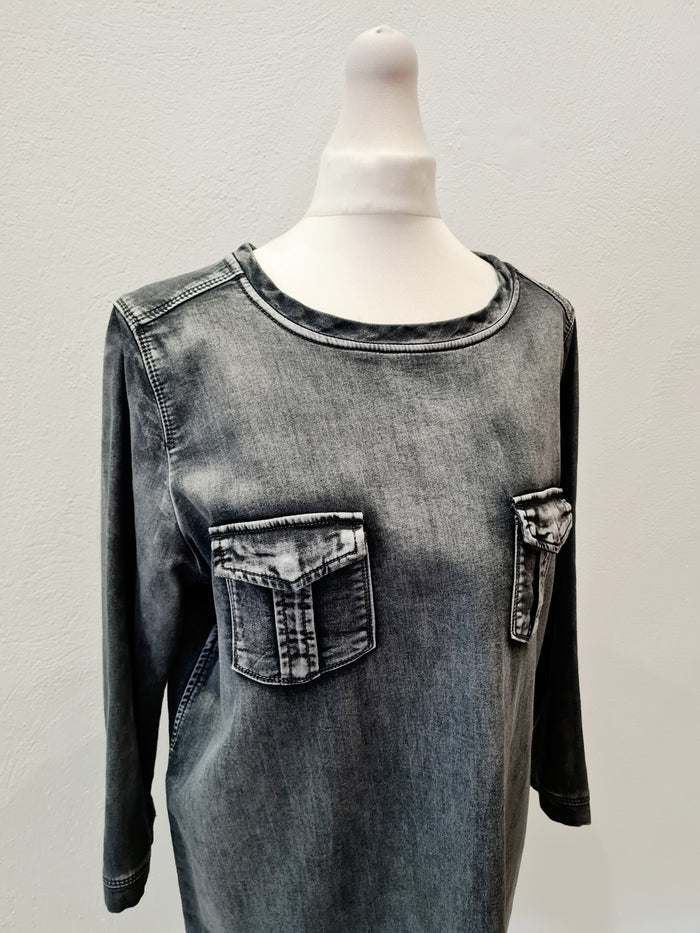 Bluedaze grey denim dress 12/14