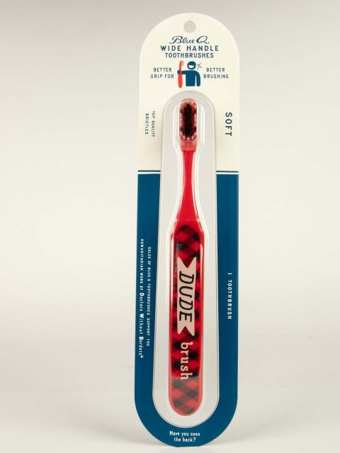 BlueQ "Dude Brush." Toothbrush BLUEQ