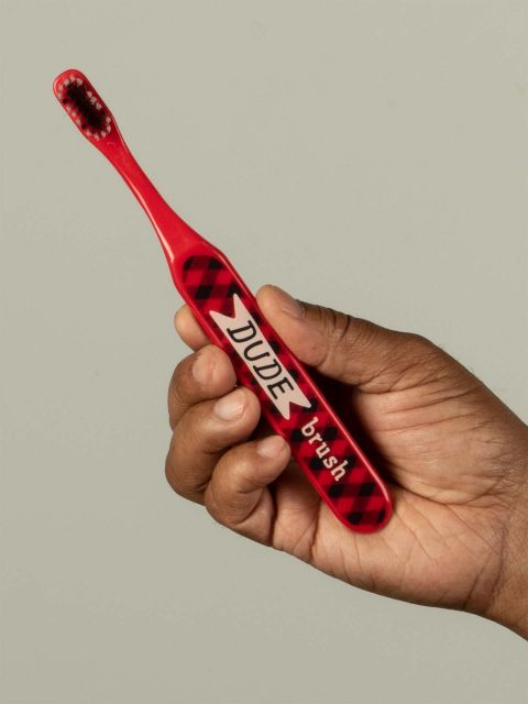 BlueQ "Dude Brush." Toothbrush BLUEQ