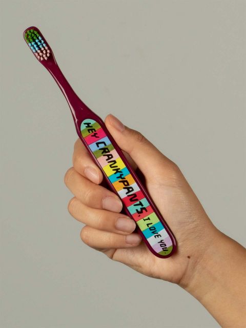 BlueQ "Hey, Crankypants. I Love You." Toothbrush BLUEQ