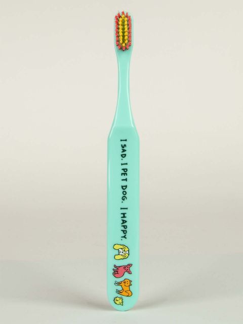 BlueQ "I Sad. I Pet Dog. I Happy." Toothbrush BLUEQ