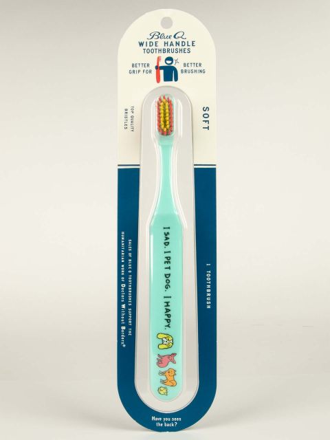 BlueQ "I Sad. I Pet Dog. I Happy." Toothbrush BLUEQ
