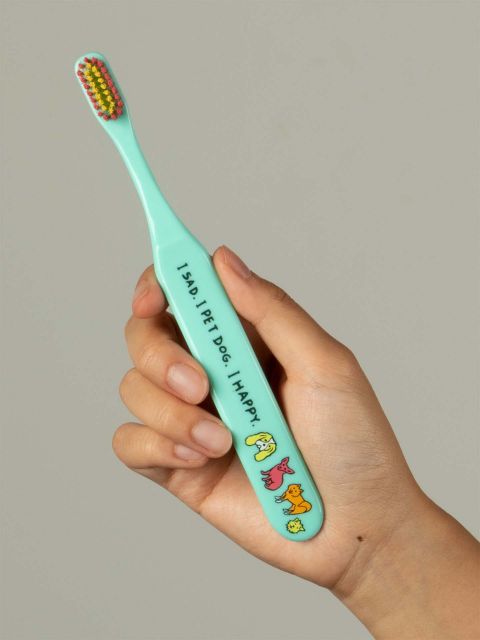 BlueQ "I Sad. I Pet Dog. I Happy." Toothbrush BLUEQ