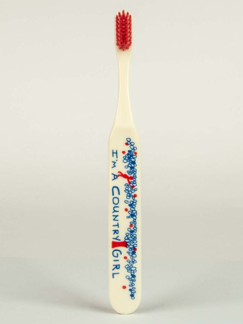 BlueQ "I'm A Country Girl."Toothbrush BLUEQ