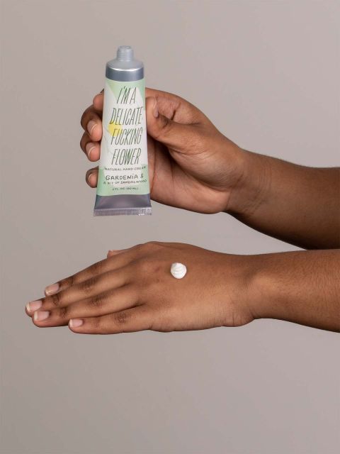 BLUEQ "I'm A Delicate Fucking Flower Natural Hand Cream - Gardenia & A Bit of Sandalwood BLUEQ