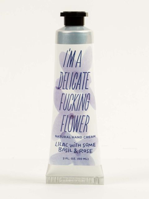 BLUEQ "I'm A Delicate Fucking Flower Natural Hand Cream - Lilac With Some Basil & Rose BLUEQ