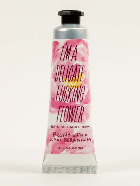 BLUEQ "I'm A Delicate Fucking Flower Natural Hand Cream - Peony With A Pop Of Geranium BLUEQ