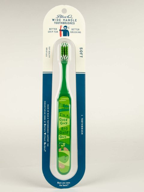 BlueQ "I'm A Golf Guy. Big Golf Guy."Toothbrush BLUEQ