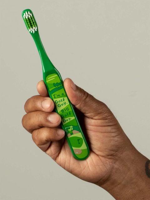 BlueQ "I'm A Golf Guy. Big Golf Guy."Toothbrush BLUEQ