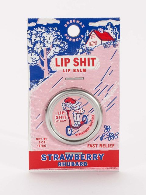 BlueQ Lip Shit Balm "Strawberry Rhubarb" BLUEQ
